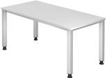 HAMMERBACHER höhenverstellbarer Schreibtisch VQS16/W/S weiß