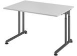 HAMMERBACHER höhenverstellbarer Schreibtisch VZS12/5/G lichtgrau