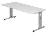 HAMMERBACHER höhenverstellbarer Schreibtisch VOS19/W/S weiß