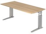 HAMMERBACHER höhenverstellbarer Schreibtisch VUS19/E/S eiche