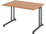 HAMMERBACHER höhenverstellbarer Schreibtisch VZS12/N/G nussbaum