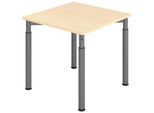 HAMMERBACHER höhenverstellbarer Schreibtisch VYS08/3/G ahorn