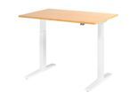 HAMMERBACHER VXMKA12/3/W elektrisch höhenverstellbarer Schreibtisch 70,0 - 120,0 cm - elektrisch ahorn / weiß