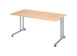 HAMMERBACHER höhenverstellbarer Schreibtisch VZS16/E/S eiche