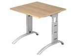 HAMMERBACHER höhenverstellbarer Schreibtisch VFS08/E/S eiche