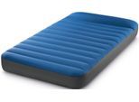 Luftbett INTEX "Camping-Matratze Truaire Dura-Beam mit USB150 Pumpe" Gr. 99, blau (blau, anthrazit), Luftbetten, B/H/L: 99cm x 22cm x 191cm, Polyurethan, mit Aufbewahrungs-Tasche, B:99cm H:22cm L:191cm