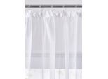 bonprix Gardinen Store mit Satinband, weiß