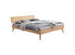 Hasena Bett, Eiche Bianco, Holz, Eiche, massiv, 140x200 cm, Über- und Sondergrößen erhältlich, in verschiedenen Holzarten Größen erhältlich, Schlafzimmer, Betten, Einzelbetten