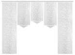 Schiebegardine HOME WOHNIDEEN "JENNA" Gr. 1, weiss (weiß), B:57cm H:225cm, Polyester, Gardinen, Schiebegardine, Schiebevorhang Jacquard Set
