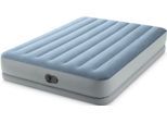 Luftbett INTEX "DuraBeam Mid-Rise Comfort mit USB-Pumpe" Gr. 152, blau, Luftbetten, B/H/L: 152cm x 36cm x 203cm, Kunstfaser, PVC, B:152cm H:36cm L:203cm
