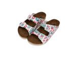 Pantolette DOGO "Stella Pantolette Remember Who You Are Damen Sandalen", Damen, Gr. 37, Normalschaft, rosa (natur), Lederimitat, Schuhe Schlappen Pantolette, Handgefertigt