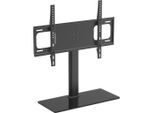 Mid.you Tv-Rack, Schwarz, Metall, Glas, 66x67.4x25 cm, Wohnzimmer, TV Möbel, TV-Ständer