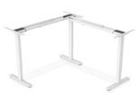 Digitus Elektrisch höhenverstellbares Tischgestell, L-Form Höhe 120 cm, max: 120 kg, Weiß