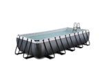 Exit Toys Pool-Set , Schwarz , Kunststoff , 250x100x540 cm , CE , Freizeit & Co, Pools & Wasserspaß