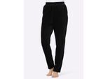 Dehnbund-Hose FEEL GOOD, Damen, Gr. 24/25, Kurzgrößen, schwarz, 70% Baumwolle, 25% Polyester, 5% Elasthan, unifarben, Hosen
