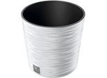 Blumentopf PROSPERPLAST "FURU RO", weiß, H:29,4cm Ø:30cm, Kunststoff, Pflanzgefäße