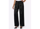 Bügelfaltenhose LADY, Damen, Gr. 24, Kurzgrößen, schwarz, 64% Viskose, 36% Polyester, unifarben, lang, Hosen