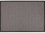 Teppich DEKOWE "Naturino Effekt", grau (anthrazit), B:240cm H:8mm L:340cm, Kunstfaser, Teppiche, Teppich, Flachgewebe, Sisal-Optik, mit Bordüre, In- und Outdoor geeignet