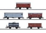 Güterwagen MÄRKLIN "Güterwagen-Set zur Ae 6/8 - 46575", bunt, Modelleisenbahn-Fahrzeuge, Kinder, Kunststoff, Metall
