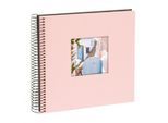 Goldbuch Spiralalbum 12722 Bella Vista 20x20cm schwarze Seiten rosé