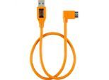 Tether Pro USB 3.0 an Micro-B Right Angle orange