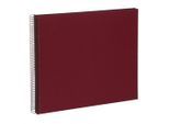 Goldbuch Spiralalbum Weinrot 25 994 schwarze Seiten 34x30cm