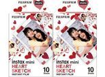 Fujifilm Instax Mini Film Heart Sketch 2er Pack