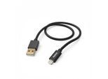 Hama 201544 Ladekabel Fabric USB-A zu Lightning 1,5m schwarz