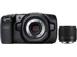 Blackmagic Pocket Cinema 4K + Panasonic Lumix G 25mm f1,7 schwarz
