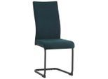 Carryhome Schwingstuhl, Petrol, Metall, Textil, Rundrohr, C-Form, 44x100x59 cm, Stoffauswahl, Esszimmer, Stühle, Esszimmerstühle, Schwingstühle