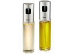 Gefu Essig-/Öl Sprühflaschen SET , Metall, Kunststoff, Glas , 0,1 l , 18 cm , einfaches Dosieren , Geschirr, Tischkultur & Serviergeschirr, Essigspender & Ölspender