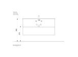Badmöbel Limes & Waschtisch 120cm 2 Greifraum SoftClose Auszüge weiß Hgl