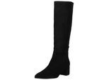 Stiefel HÖGL "Högl Stiefel Veloursleder", Damen, Gr. 38, schwarz, Veloursleder, Schuhe Stiefel
