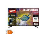 Telefunken D43U790B2CW Fernseher 43 Zoll Smart TV VIDAA 4K UHD, HDR Dolby Vision, HD+ (2026)