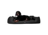 Tierlando GOOFY - Orthopädisches Hundebett aus Polyester inkl. Matratzenschoner schwarz 1,3 m, 25 cm, 1 m