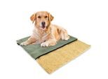 Rohrschneider mümmi Hundematte Hanf, abnehmbarer Cordbezug hellgrün 68 cm, 2 cm, 50 cm