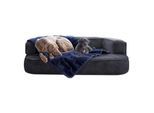 Tierlando LILLY flauschige Haustier- & Plüschdecke navy XL