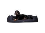Tierlando GOOFY - Orthopädisches Hundebett aus Polyester inkl. Matratzenschoner dunkelblau 90 cm, 22 cm, 75 cm