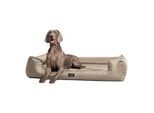 Tierlando GOOFY - Orthopädisches Hundebett aus Polyester inkl. Matratzenschoner beige 1,3 m, 25 cm, 1 m