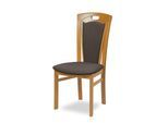 Esszimmerstuhl HOME AFFAIRE "FERDI Made in Italy, Massivholz", buche, elef, buche natur, elephant, B:48cm H:100cm T:57cm, Massivholz, Stühle, Esszimmerstuhl, Bezug Feinstruktur (wasser- und fleckabweisend) oder Struktur