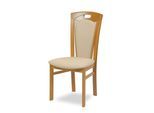 Esszimmerstuhl HOME AFFAIRE "FERDI Made in Italy, Massivholz", beige (buche, beige, buche natur, beige), B:48cm H:100cm T:57cm, Massivholz, Stühle, Esszimmerstuhl, Bezug Feinstruktur (wasser- und fleckabweisend) oder Struktur