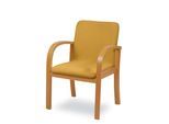 Esszimmersessel HOME AFFAIRE "LINA707", gelb (buche natur, gelb), B:60cm H:85cm T:50cm, 100% Polyester, Sessel, Esszimmersessel, Extra-confort, Fleckenabweisendes Gewebe, Massivholz