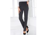 Stretch-Hose CLASSIC BASICS, Damen, Gr. 24, Kurzgrößen, schwarz, 91% Polyester, 6% Viskose, 3% Elasthan, unifarben, lang, Hosen
