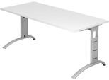 HAMMERBACHER höhenverstellbarer Schreibtisch VFS19/W/S weiß