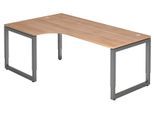 HAMMERBACHER VRS82/N/G höhenverstellbarer Schreibtisch 65 - 85 cm nussbaum / anthrazit