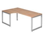 HAMMERBACHER VRS82/N/S höhenverstellbarer Schreibtisch 65 - 85 cm Silber / silber