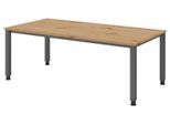 HAMMERBACHER höhenverstellbarer Schreibtisch VQS2E/R/G asteiche