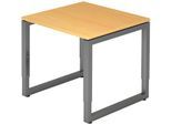 HAMMERBACHER höhenverstellbarer Schreibtisch VRS08/6/G buche