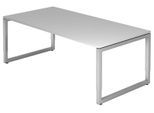 HAMMERBACHER höhenverstellbarer Schreibtisch VRS2E/5/S lichtgrau