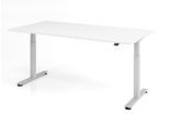 HAMMERBACHER elektrisch höhenverstellbarer Schreibtisch VXMST2E/W/S weiß